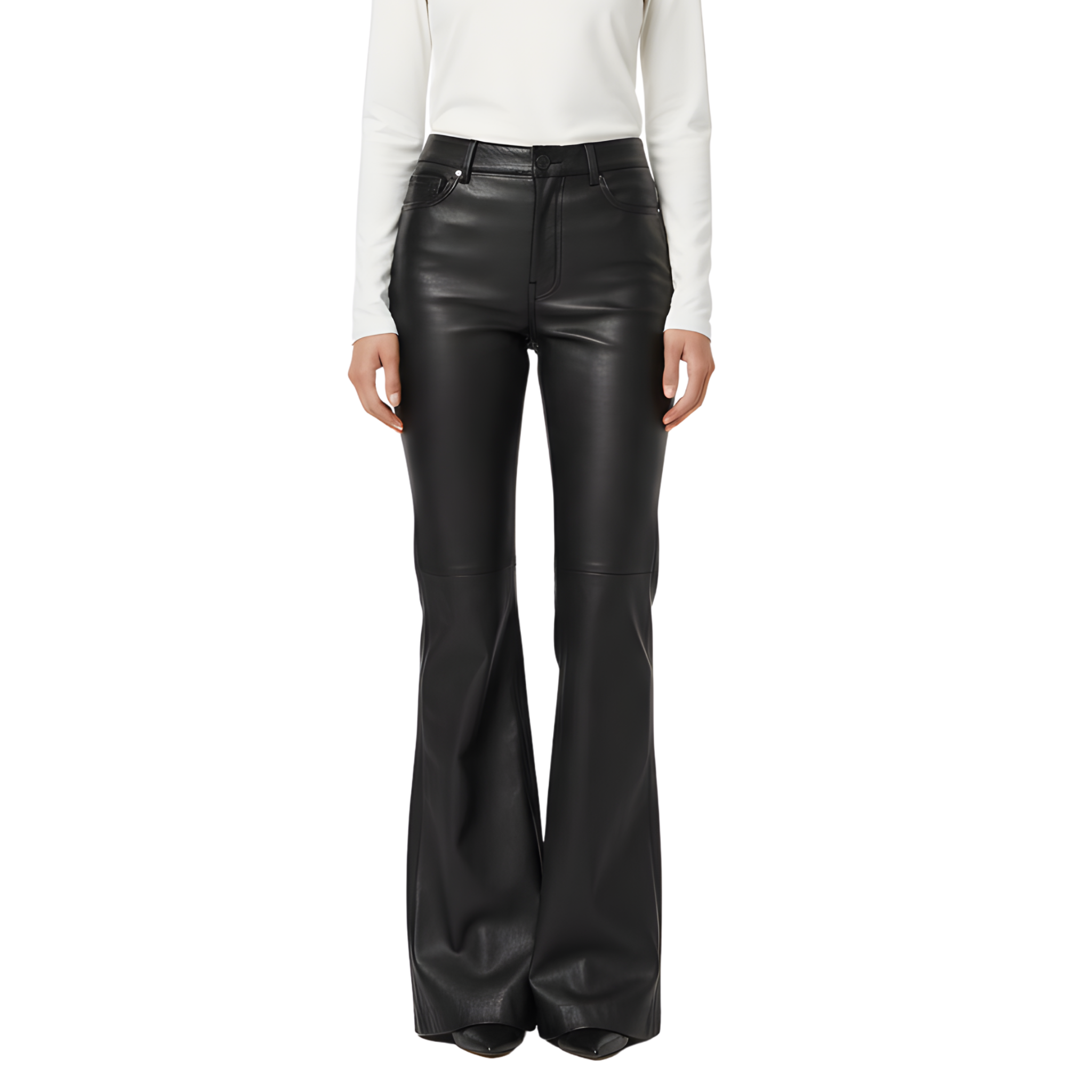 Women’s Black Leather Pants