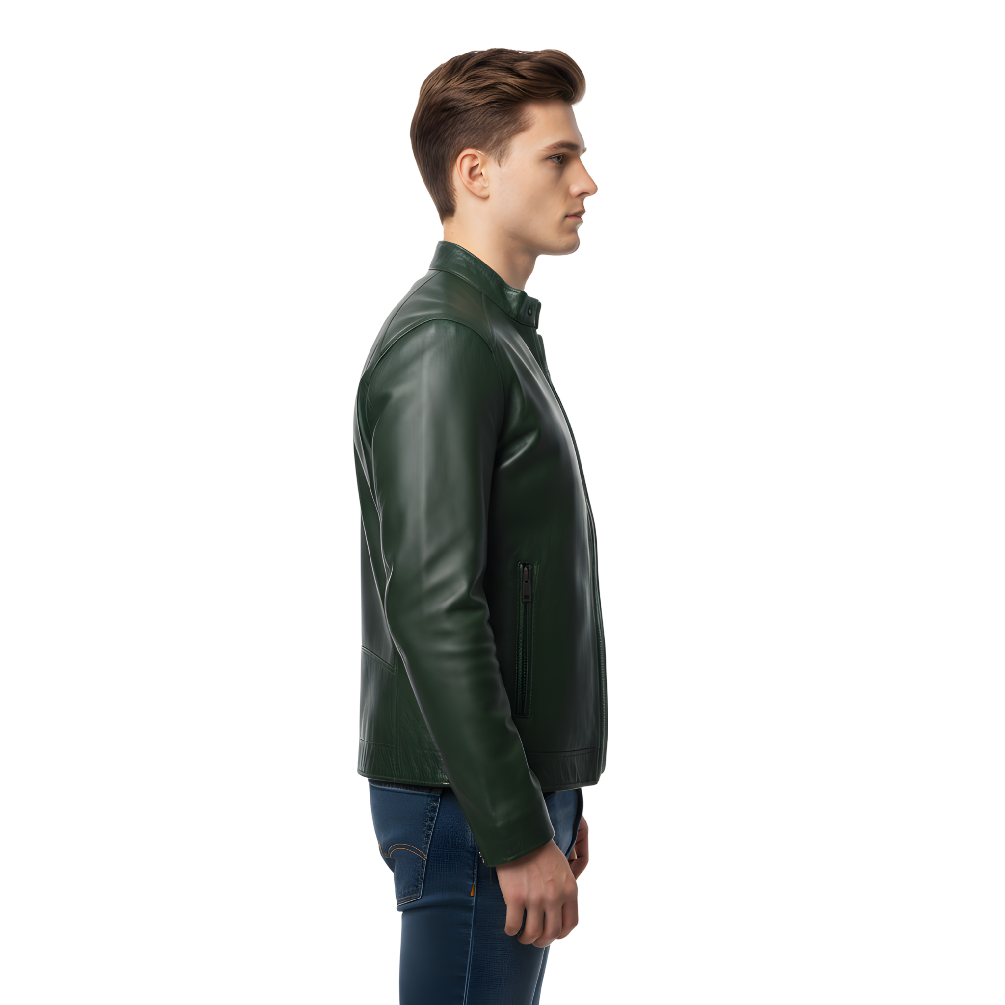 Men’s Green Leather Jacket