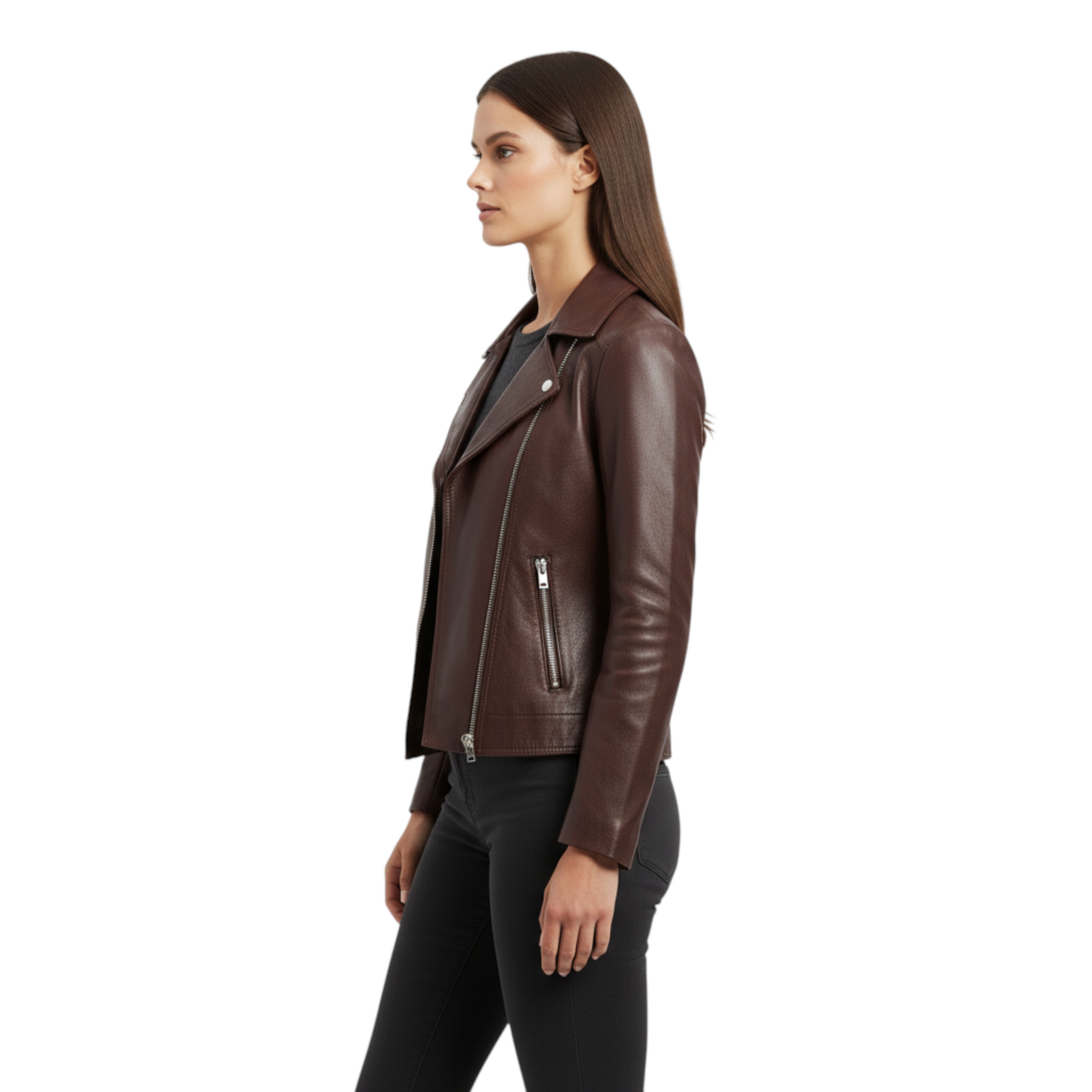 Women’s Brown Leather Jacket