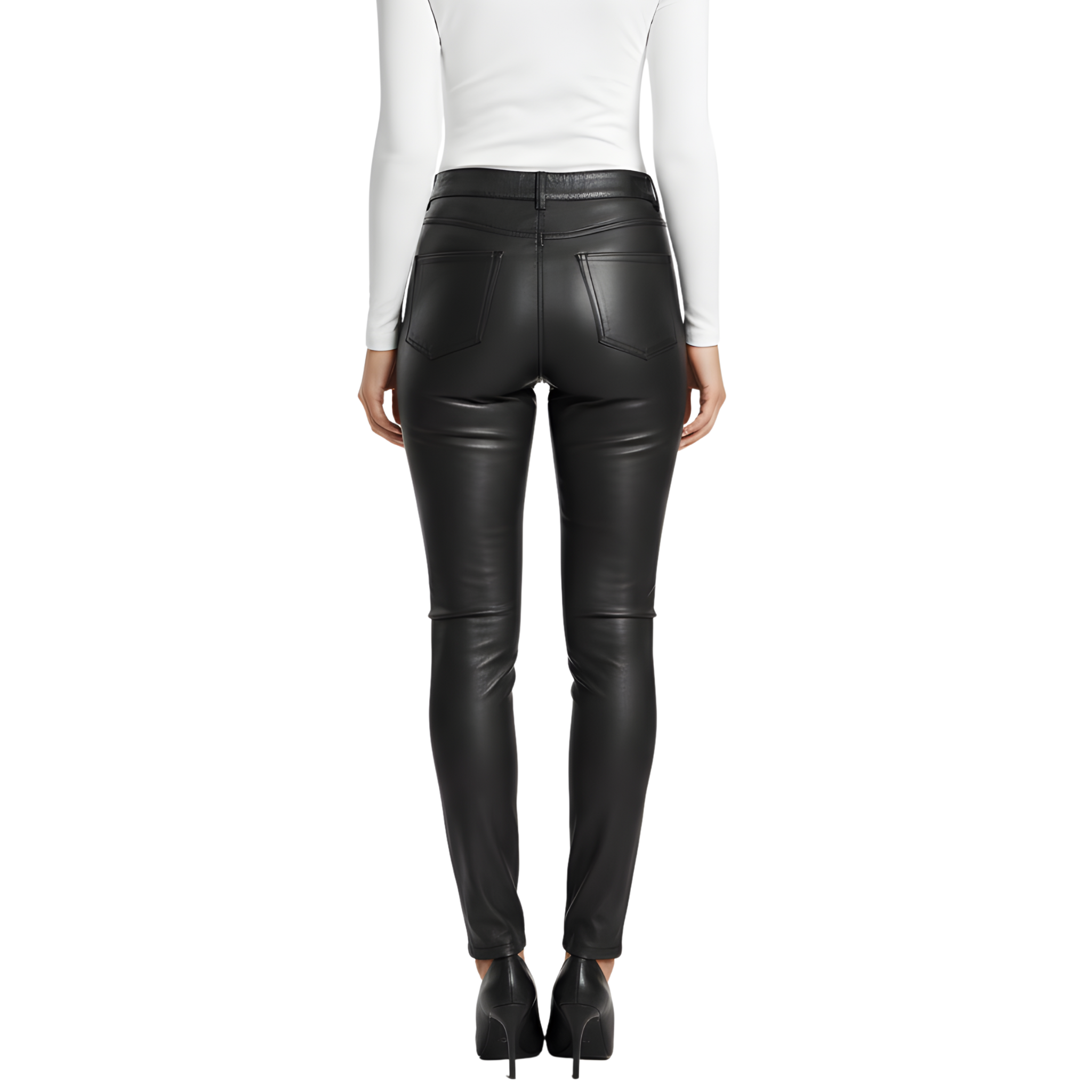 Women’s Black Leather Pants