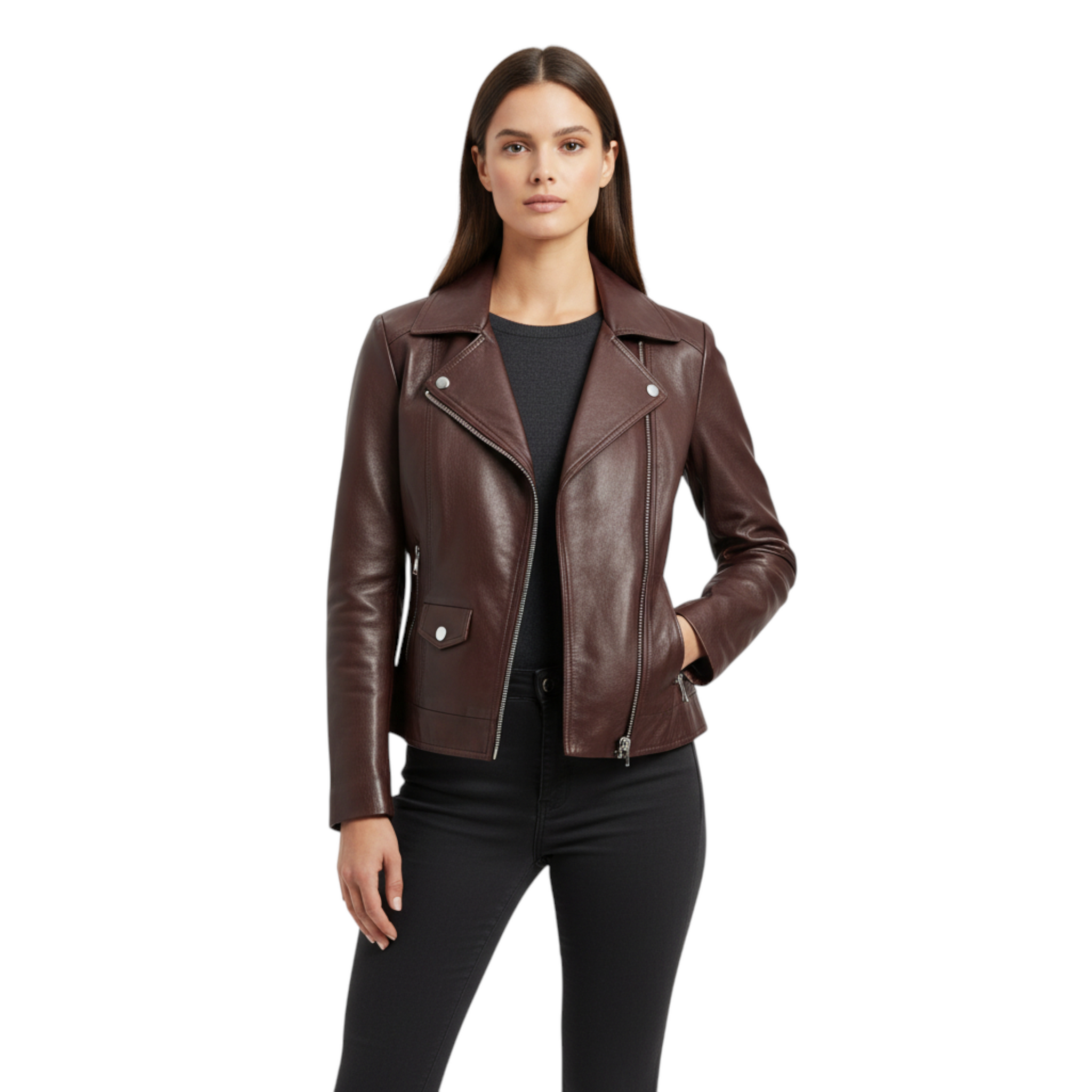 Women’s Brown Leather Jacket