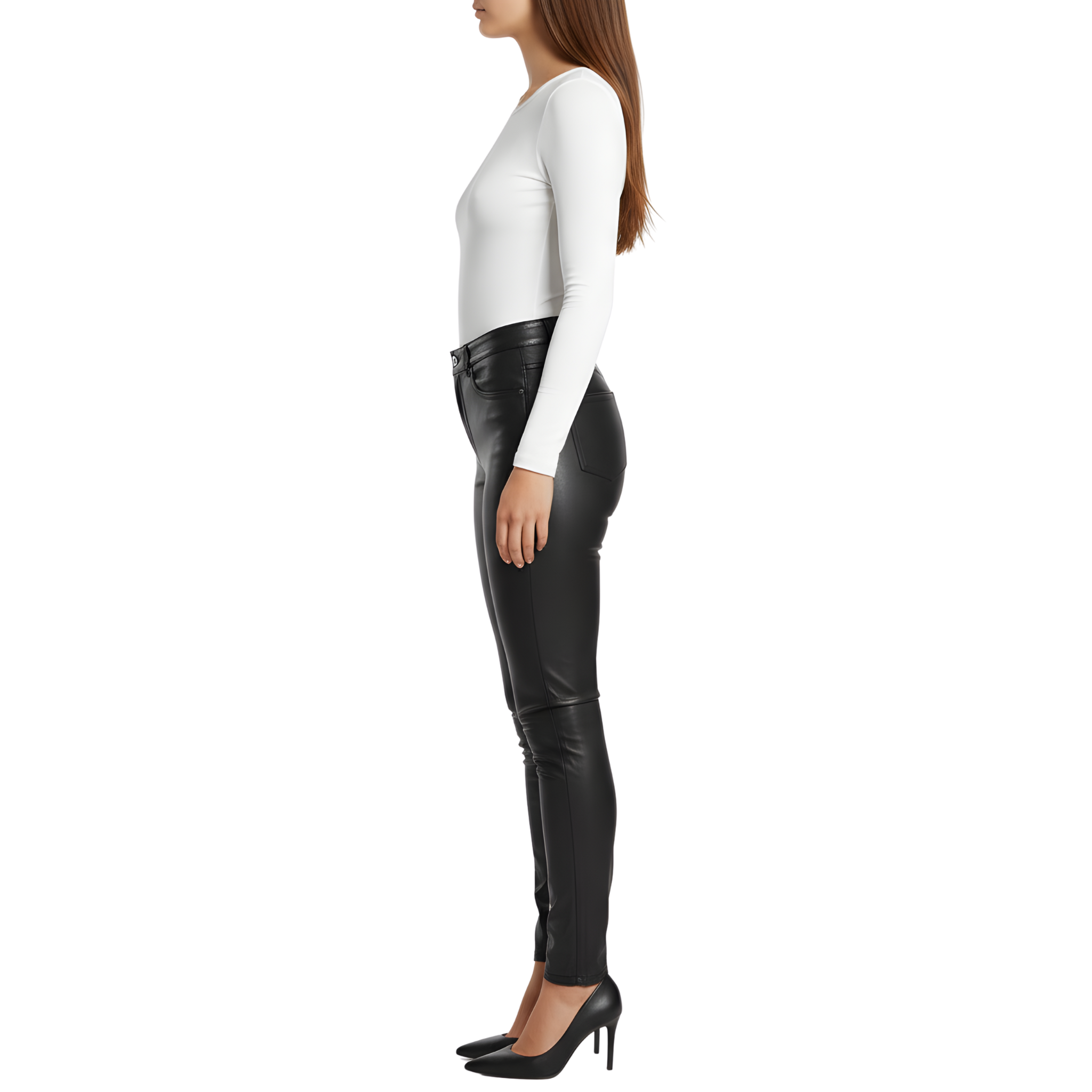 Women’s Black Leather Pants