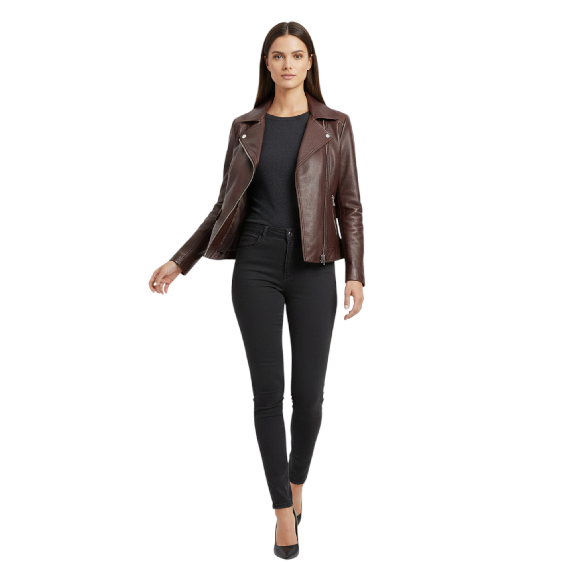 Women’s Brown Leather Jacket