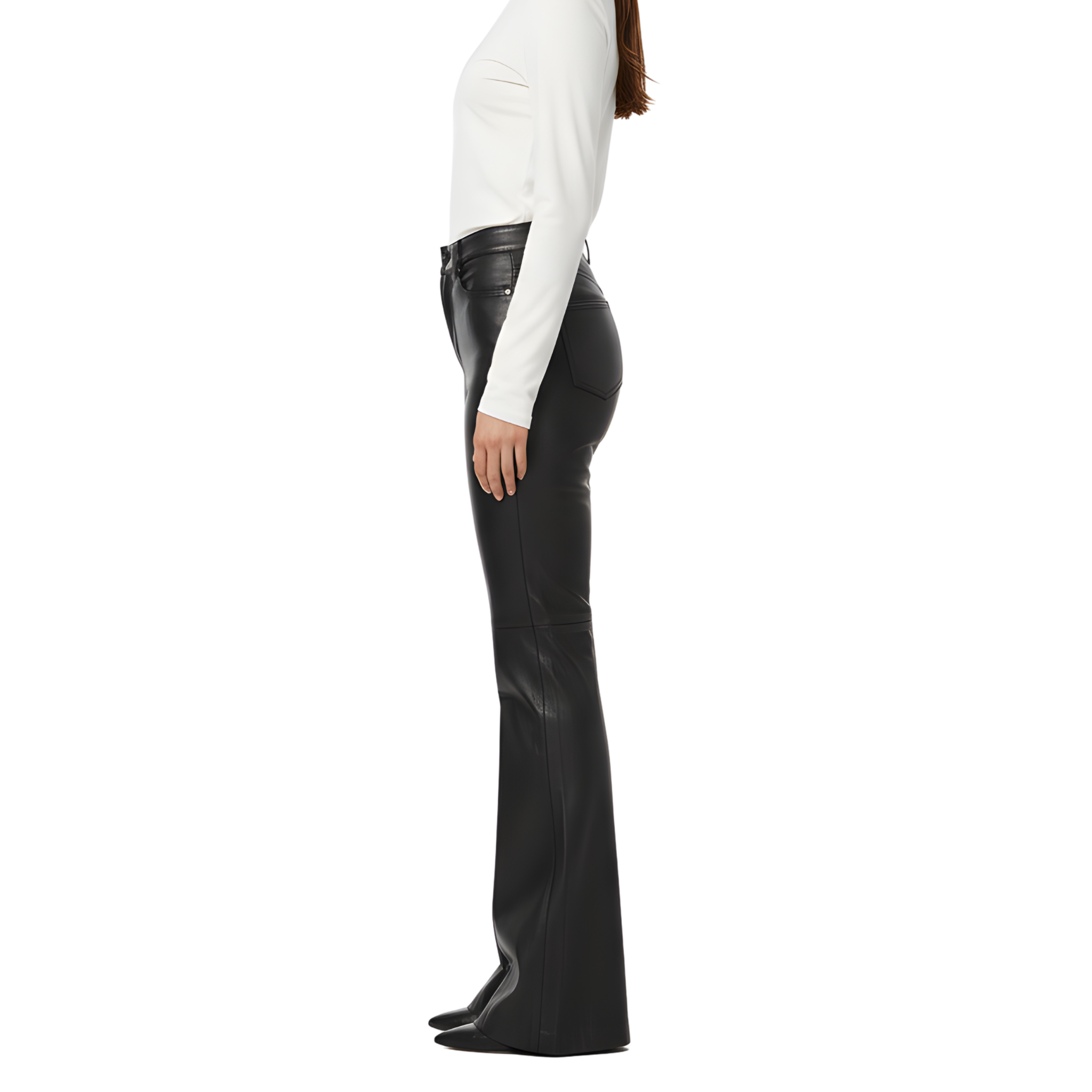 Women’s Black Leather Pants